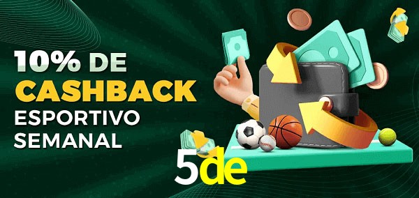 10% de bônus de cashback na 5de